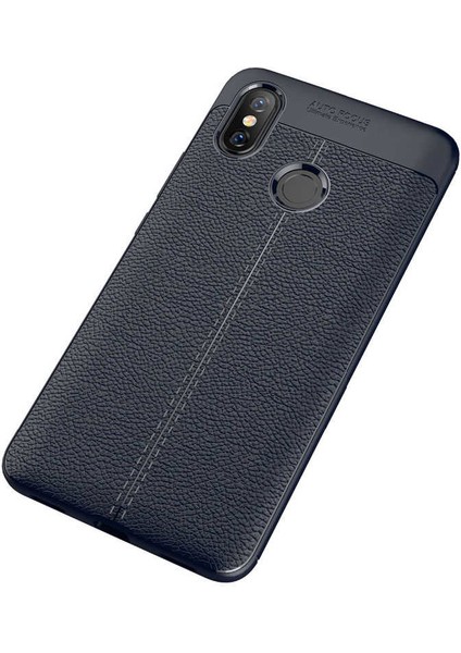 Xiaomi Mi Max 3 Kılıf Deri Tarzı Niss Silikon Case