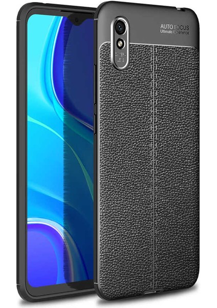 Xiaomi Redmi 9A Kılıf Deri Tarzı Niss Silikon Case