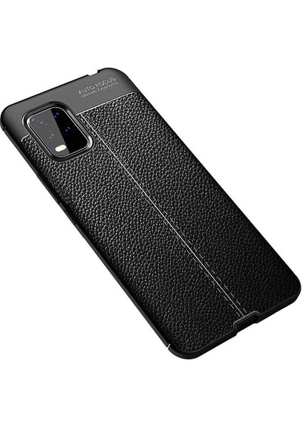 Xiaomi Mi 10 Lite Kılıf Deri Tarzı Niss Silikon Case