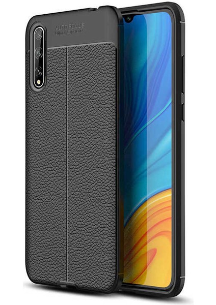 Huawei P Smart S (Y8P) Kılıf Deri Tarzı Niss Silikon Case