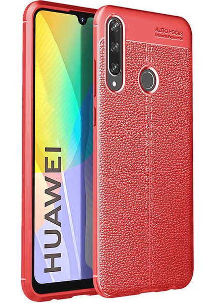 Huawei P40 Lite E Kılıf Deri Tarzı Niss Silikon Case