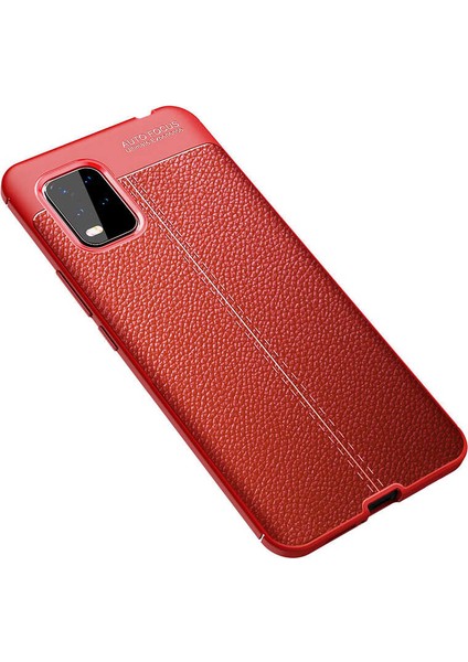 Xiaomi Mi 10 Lite Kılıf Deri Tarzı Niss Silikon Case