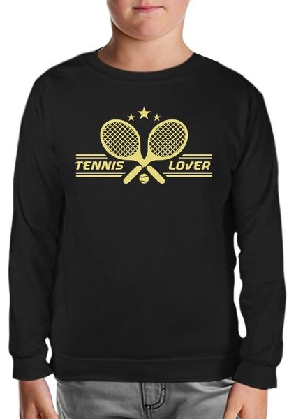 Tenis - Lover Siyah Çocuk Sweatshirt