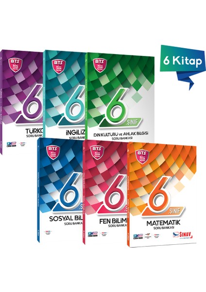 6. Sınıf Tüm Dersler Soru Bankası Kazandıran Set