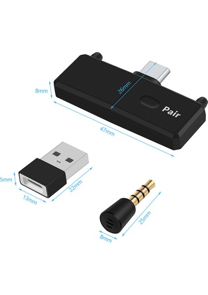 SW01 Playstation PS5 PS4 ve Nintendo Oyun Konsolu Uyumlu Bluetooth 5.0 Kablosuz Kulaklık Ses Aktarım Cihazı Wireless Audio Transmitter