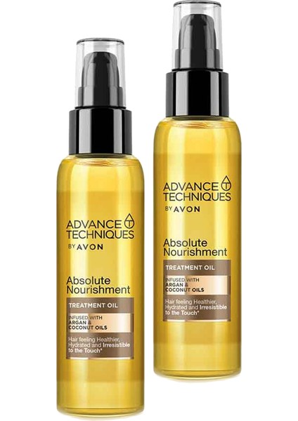 Advance Techniques Argan ve Hindistan Cevizi Yağı Içeren Saç Bakım Yağı 100 Ml. Ikili Set