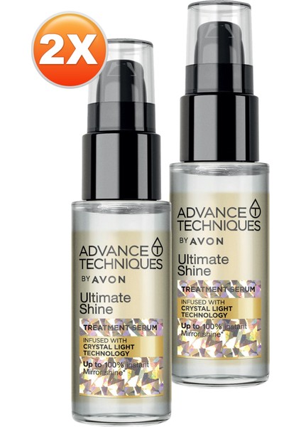 Advance Techniques Parlaklık Veren Saç Serumu 30 Ml. Ikili Set