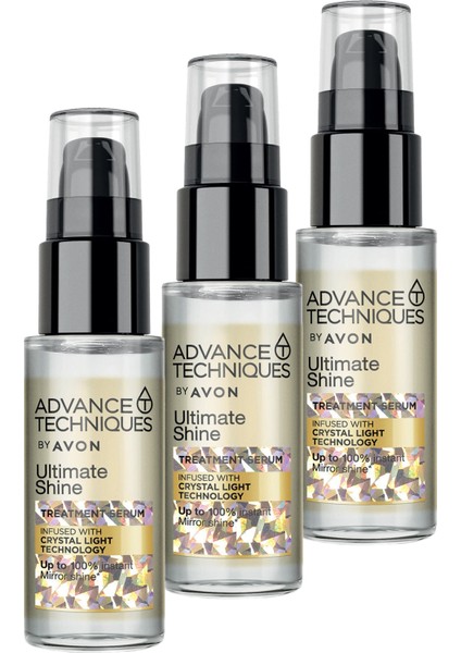 Advance Techniques Parlaklık Veren Saç Serumu 30 Ml. Üçlü Set