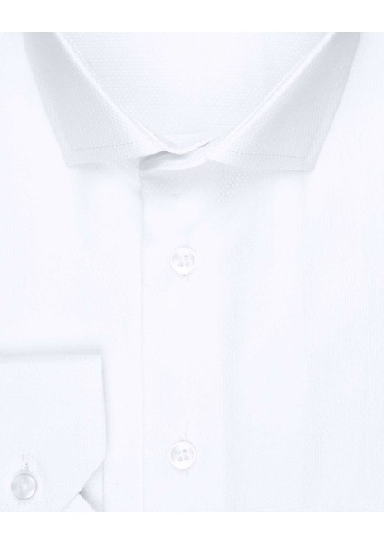 Armür Desenli Slim Fit Beyaz Erkek Gömlek fiyatları