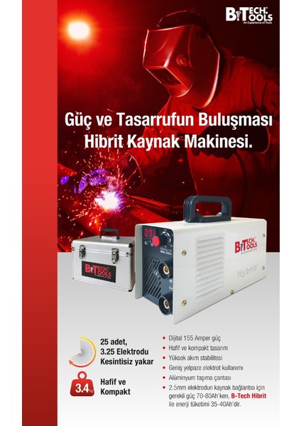 500212 Hybrid Kaynak Makinesi 200 Amper