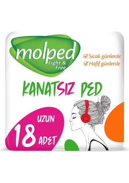 Ultra Uzun Kanatsız Ped 18 Adet