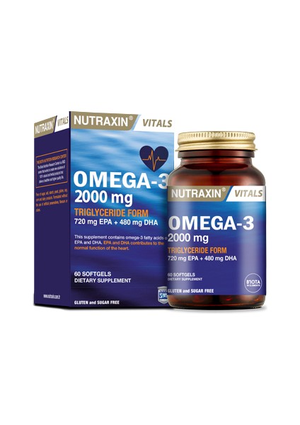 Omega 3 Balık Yağı 2000 Mg 60 Yumuşak Kapsül