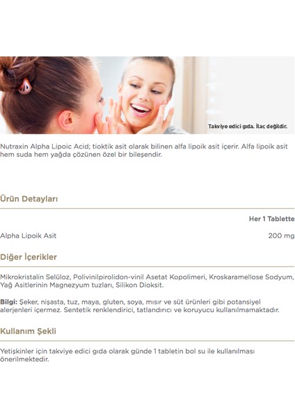 Alfa Lipoik Asit 200 Mg 60 Tablet + B12 Vitamini 1000 Mcg 60 Dilaltı Tableti fiyatları