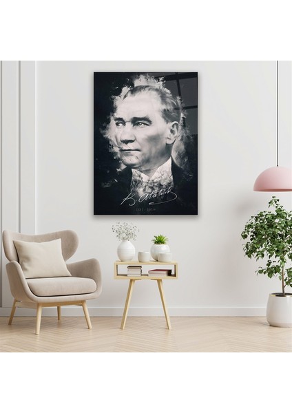 Atatürk Silüeti Dikey Cam Tablo fırsatları