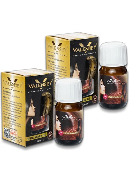 E Vitaminli Yılan Yağı Saç Bakım Yağı 20 ml x 2 Adet