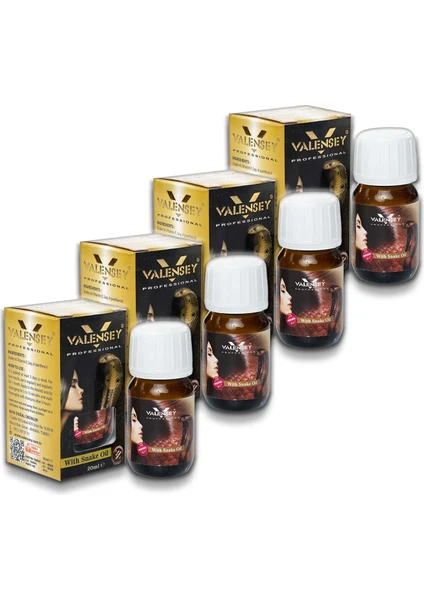 E Vitaminli Yılan Yağı Saç Bakım Yağı 20 ml x 4 Adet