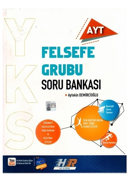 Hız ve Renk Yayınları AYT Felsefe Soru Bankası