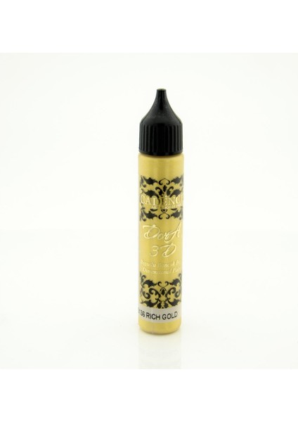 3D Dora Boncuk Boya 25 ml 5136 Rich Gold