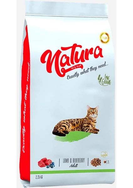 Kuzu & Yaban Mersini Yetişkin Kedi Maması 2,25 kg