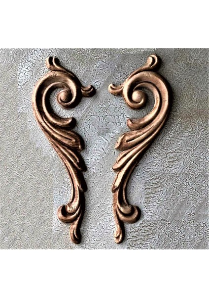 Simetrik Sarmaşık Çift Aplik Bordür Dekor Silikon Kalıp K-310