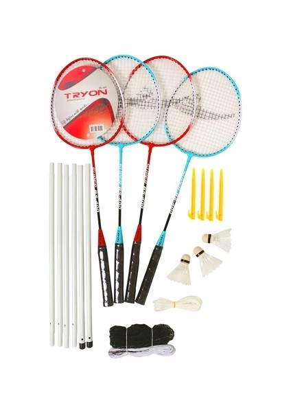 Ağ Dahil Badminton Raket Set