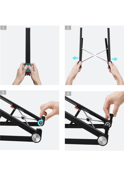 X1 Laptop ve Tablet Standı Siyah
