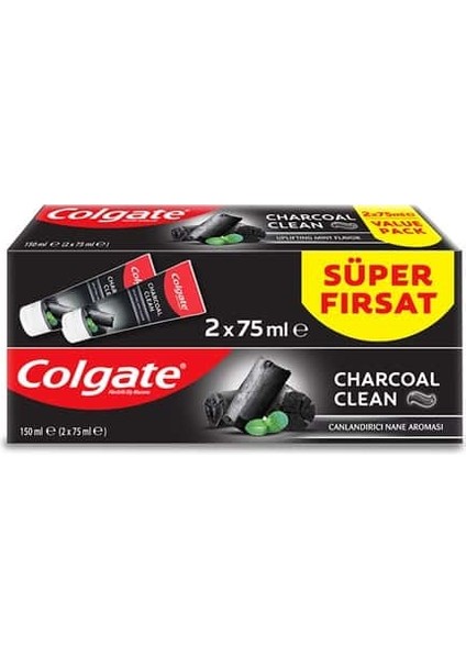Charcoal Clean Diş Macunu 2×75 M