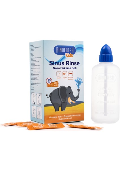 Kids Sinus Rinse Nazal Yıkama Seti Sinüs Temizleme