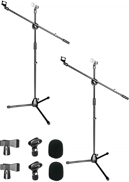MS06X 2li Set Akrobat Mikrofon Standı Sehpası