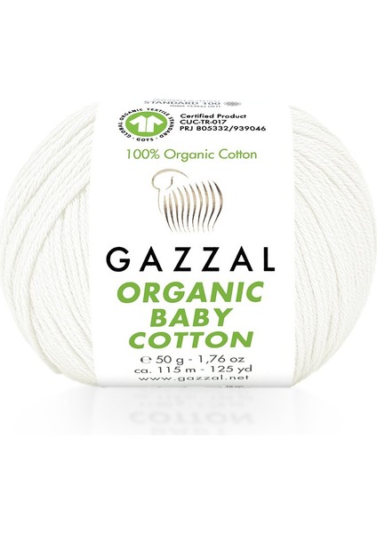 Organic Baby Cotton 50GR - Örgü Yünü