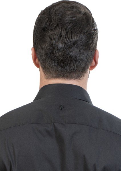Siyah Klasik Slim Fit Gömlek indirimleri