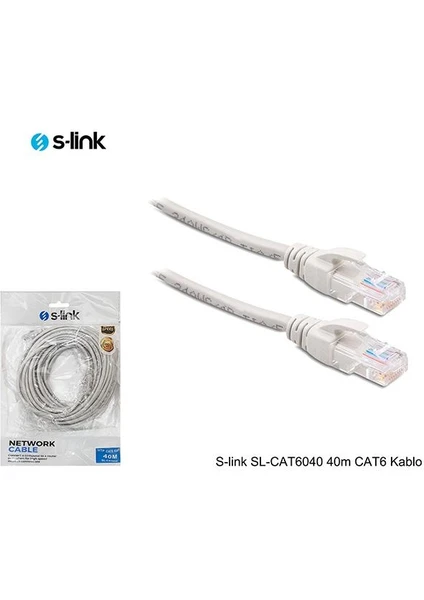 SL-CAT6040 40M Cat6 Kablo Ağ Kablosu