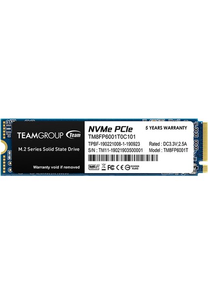MP33 2TB 1800 / 1500MB/S Nvme Pcıe M.2 SSD