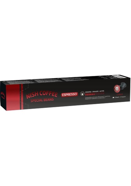 Nish Kahve Nespresso Uyumlu Kapsül Kahve 6 Lungo 10 Ristretto 7 Decafeinatto