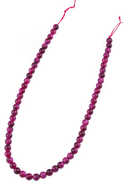 6 mm Pembe Kaplangözü Taşı Dizi - DZ3930-P fiyatları