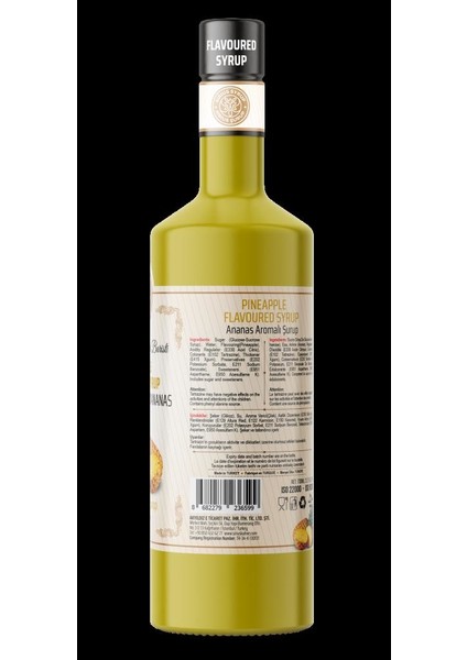 Premium Ananas Aromalı Şurup 700 ml