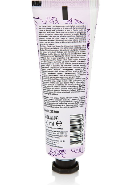 Lost Heaven Baobab Yağı Içeren E Vitaminli Nemlendirici El Kremi - 30 ml indirimleri