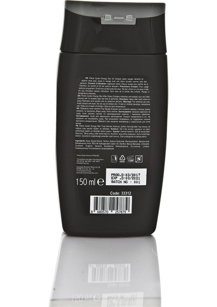 After Shave Cologne 150 ml - Energy Tıraş Sonrası Kolonya
