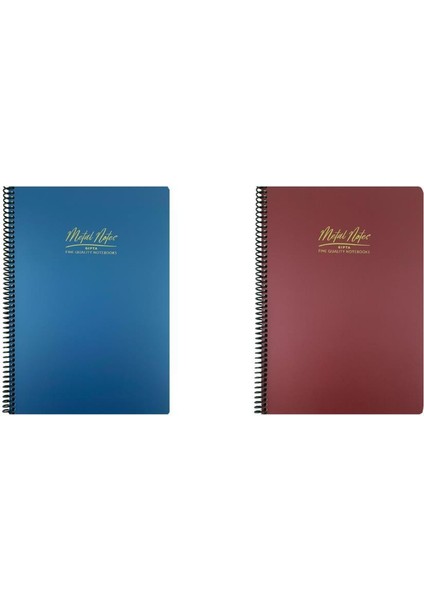 Metal Notes A4 Spiralli Defter Pp Kapak 100 Yaprak Çizgili 2'li