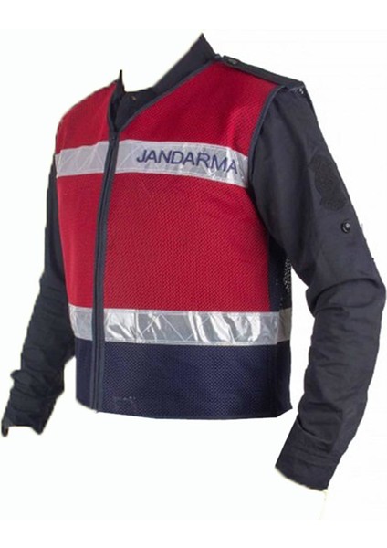 Jandarma Fileli Yelek Kırmızı & Lacivert modelleri