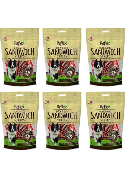 Ördekli Sandviç Çubuk Köpek Ödülü 80 gr 6'lı
