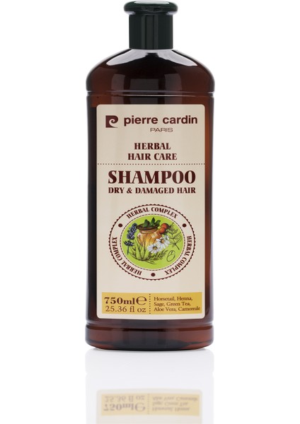 Herbal Shampoo For Dry & Damaged Hair 750 ml Bitkisel Şampuan ( Kuru ve Yıpranmış Saçlar)
