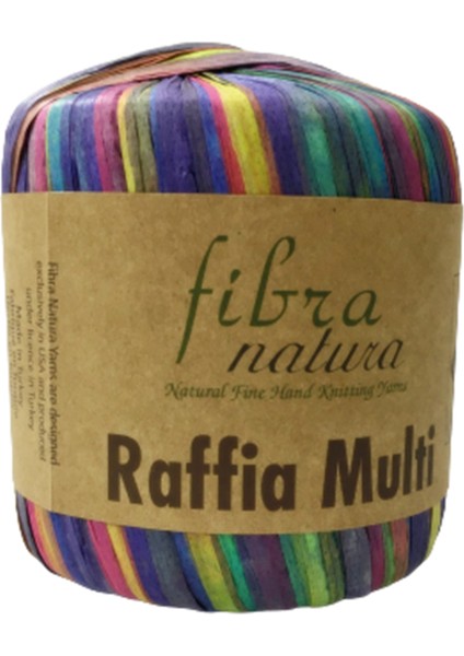 Fibra Natura Raffia Multi - Rafya Şapka Çanta Kağıt Ip