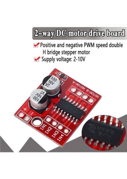 L298N 2 Yollu Dc Motor Sürücü Modulü Pwm Step Motor