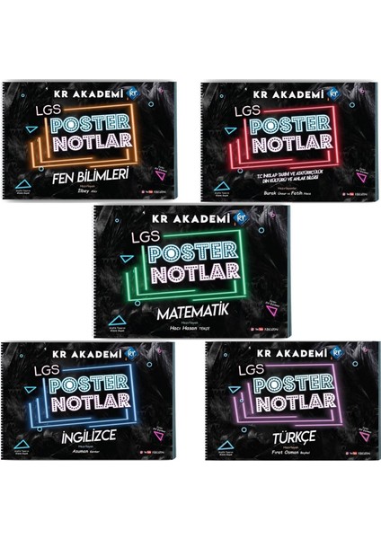 LGS 5'li Poster Notları Seti
