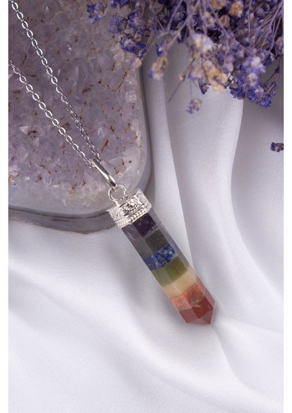 Çakra Doğaltaşlı Kolye Ucu (Hindistan ) - KL0188