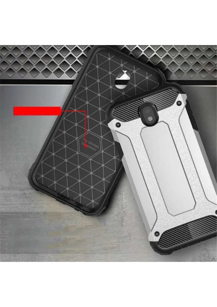 Galaxy J730 Pro Kılıf Çift Katmanlı Tank Silikon Kapak