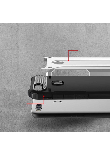 Xiaomi Mi 5x Kılıf Çift Katmanlı Tank Silikon Kapak modelleri