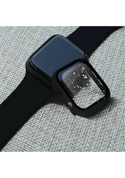 Apple Watch Uyumlu 4-5-6 40MM Silikon Kordon Kayış ve Ekran Koruyucu Kılıf