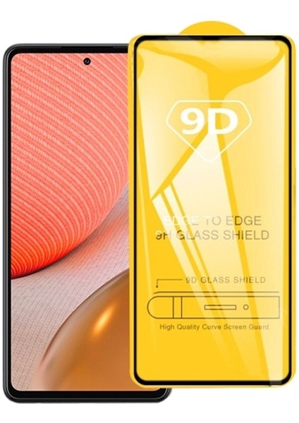 Sm Galaxy A72 9d Full Glue Tempered Cam Ekran Koruyucu AL-34243
